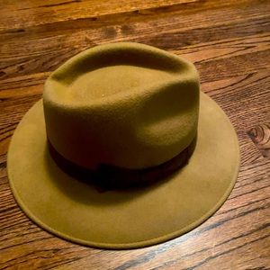 J Crew Felt Wide-Brimmed Italian Hat